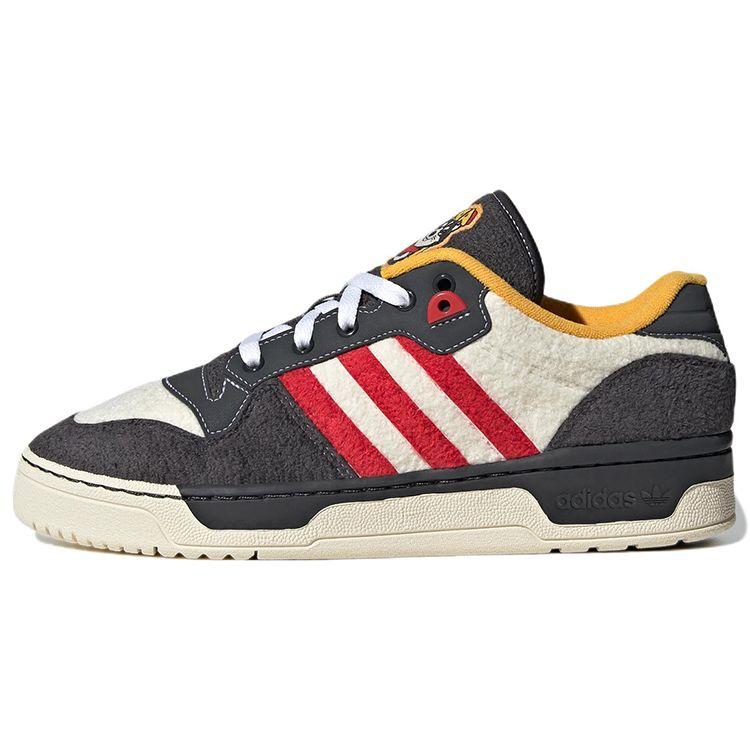 Adidas Originals Rivalry Low Casual Low-Top Sneaker Unisex Sneaker Schwarz Weiß Rot HR0464 35⅔