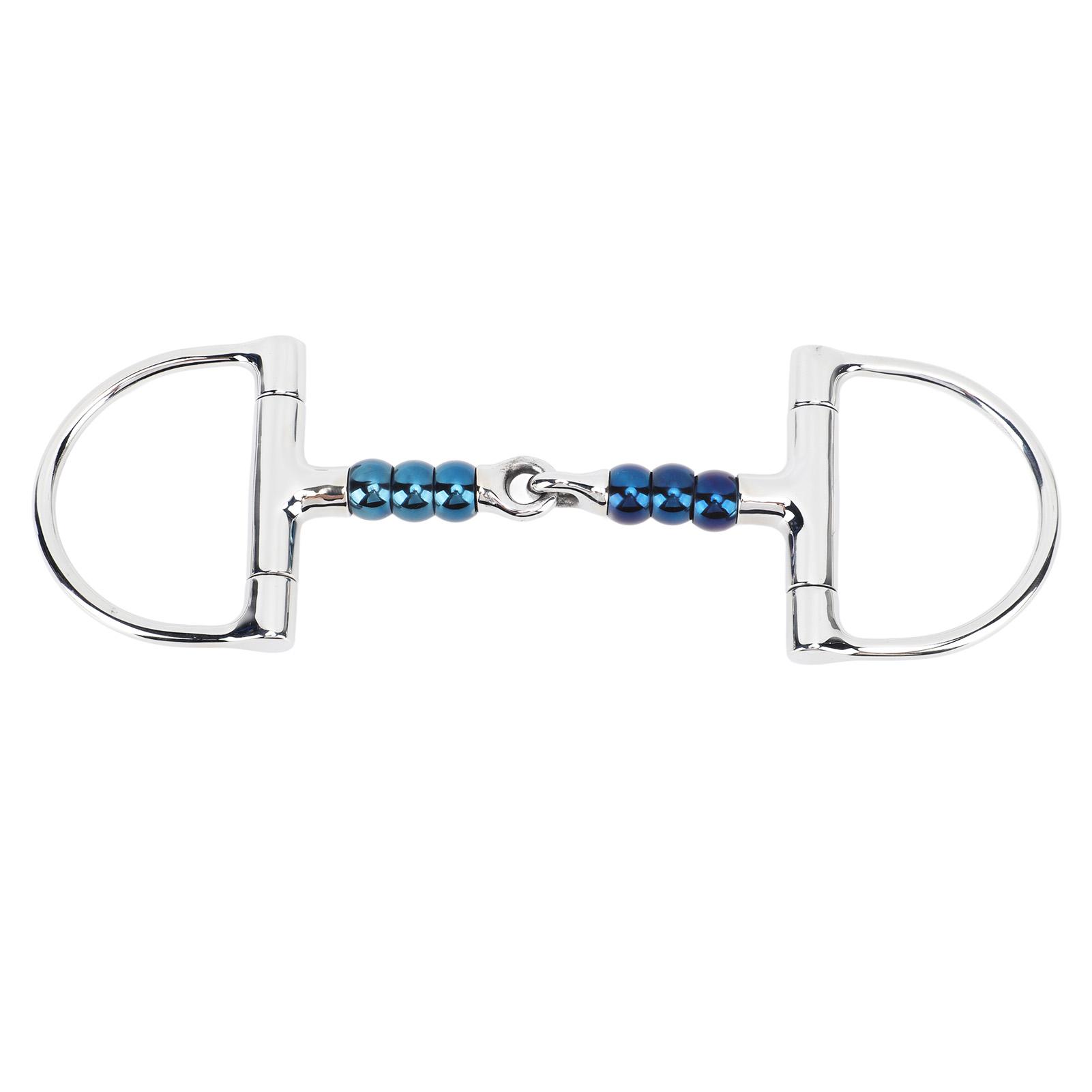 Pferdegebiss aus Edelstahl, 125 mm, Anti-Beißen-Gebiss für Pferdemaul, D-Ring-Trense für Pferdefarm