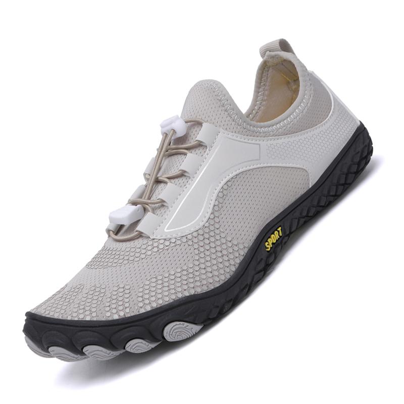 Herren Damen Wassersportschuhe Strand Barfuß Aquaschuhe Fluss Meer Tauchen Waten Sneaker Schnelltrocknend Pool Schwimmschuhe 46 graue