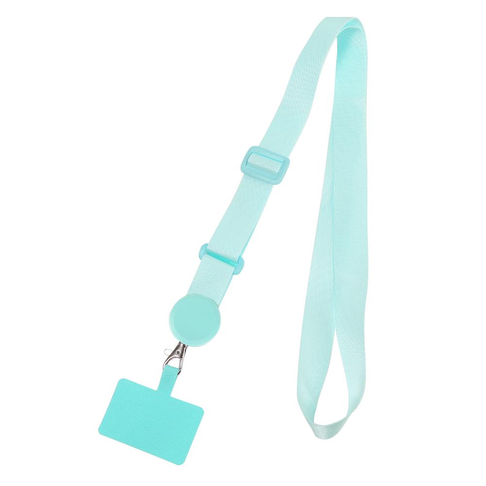 Verstellbares Hängestück Handy-Rückseite Feste Karte Hängendes Halsseil Universal-Lanyard für iPhone Xiaomi Samsung Langes Handy-Lanyard aero blau