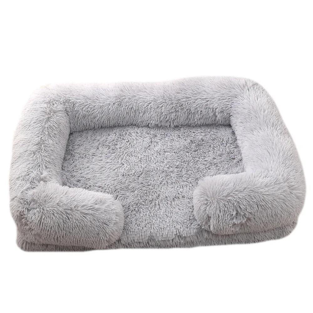 Hundebett, Sofa, Matte, Haustiere, Hundezubehör, Körbe, Großkatzenprodukte, flauschig, große Betten, kleine Vorräte, Rassen, Zwingerdecke S 40x30x12cm white