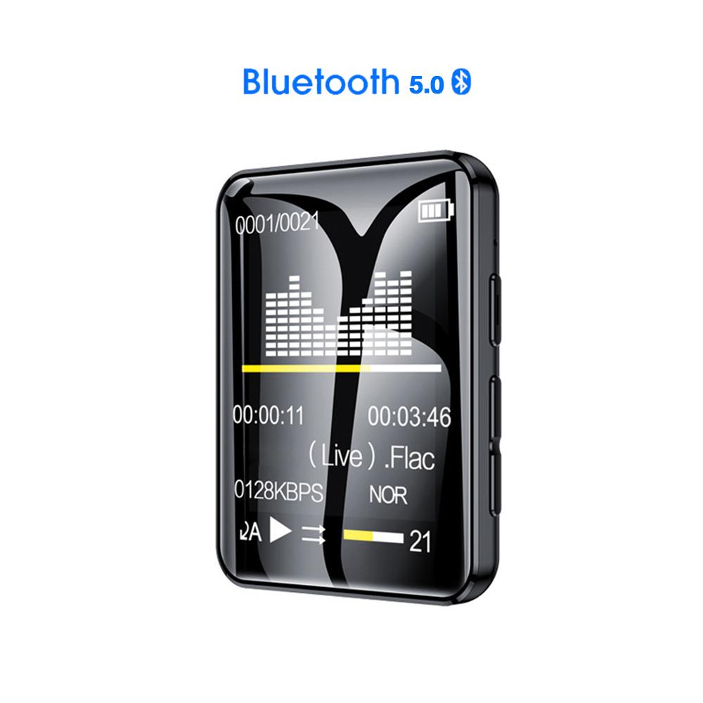 MP3-Player Bluetooth 5.0 Vollbild-Walkman Tragbarer Sportmusik-Player MP4-Video-Player FM-E-Book-Recorder MP3 4GB(With bluetooth)