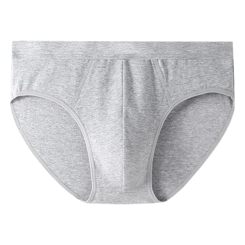 XL-8XL Übergröße Reine Baumwolle Herren Unterwäsche Hohe Taille Atmungsaktive Slips Plus Dicke Lockere Unterwäsche 7XL grau