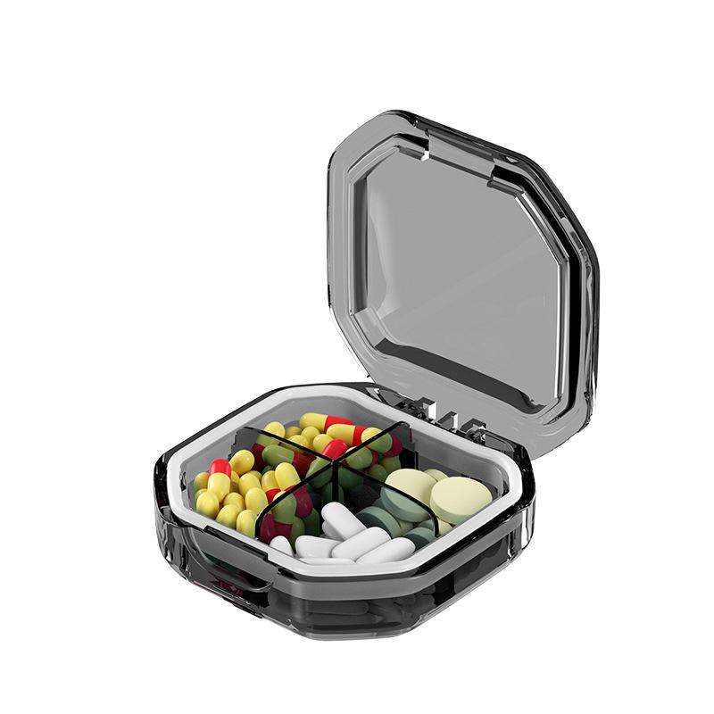 6 Grids Pille Lagerung Box Reise Medikamente Lagerung Box Medikament Trennung Mini Tragbare Organizer Container Mit Dichtung Ring