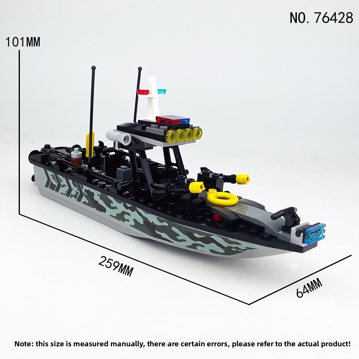 Barracuda Sturmboot Figuren Zusammenbauen Spielzeug Creeper ideal für Kinder Lernorientiertes Spielzeug Actionfigur Spielzeug Anime