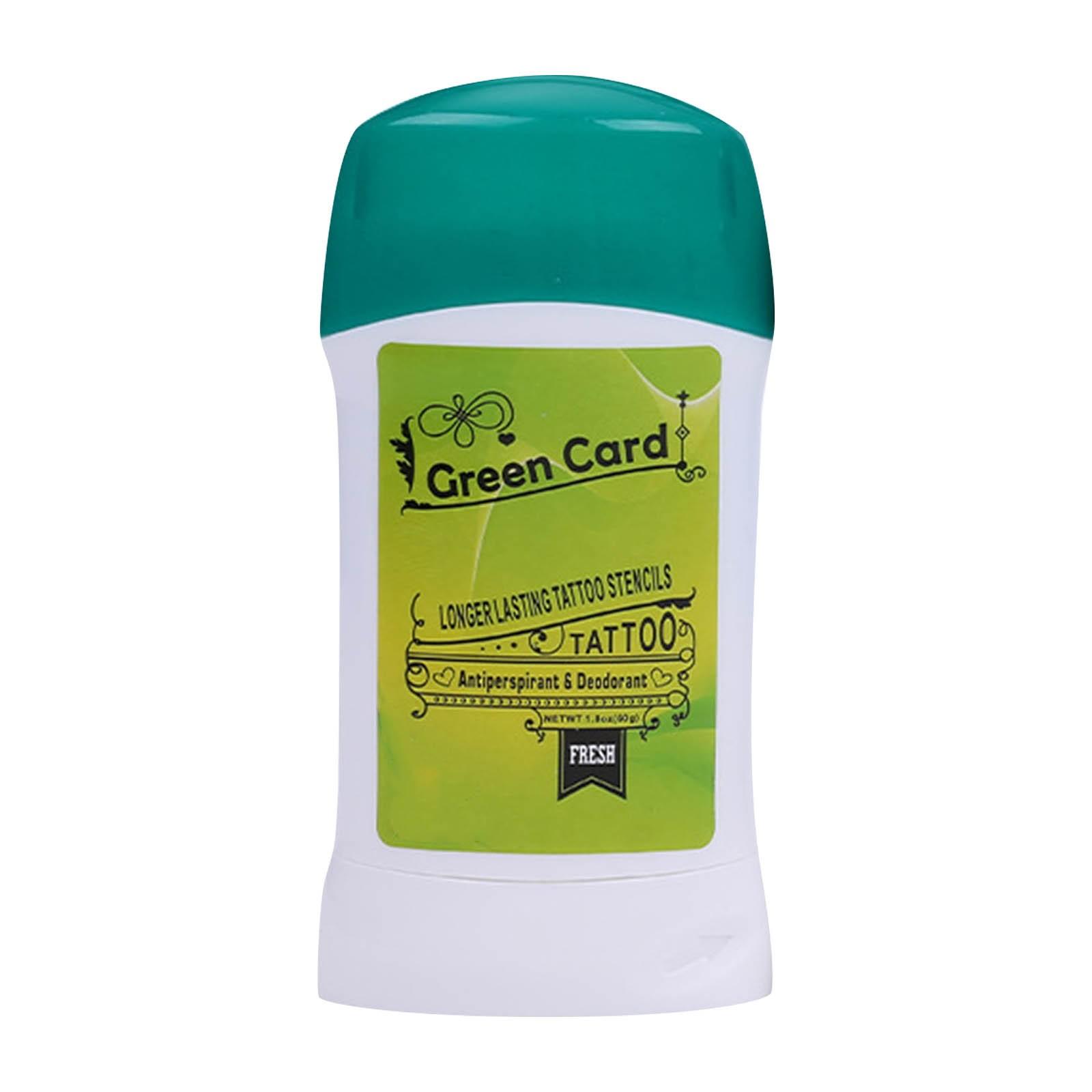Green Card Tattoo Transfer Seife Länger Haltende Tattoo Schablonen Transfer Seife für Temporäre Tattoo Anwendung Antitranspirant Deodorant Stift One Size