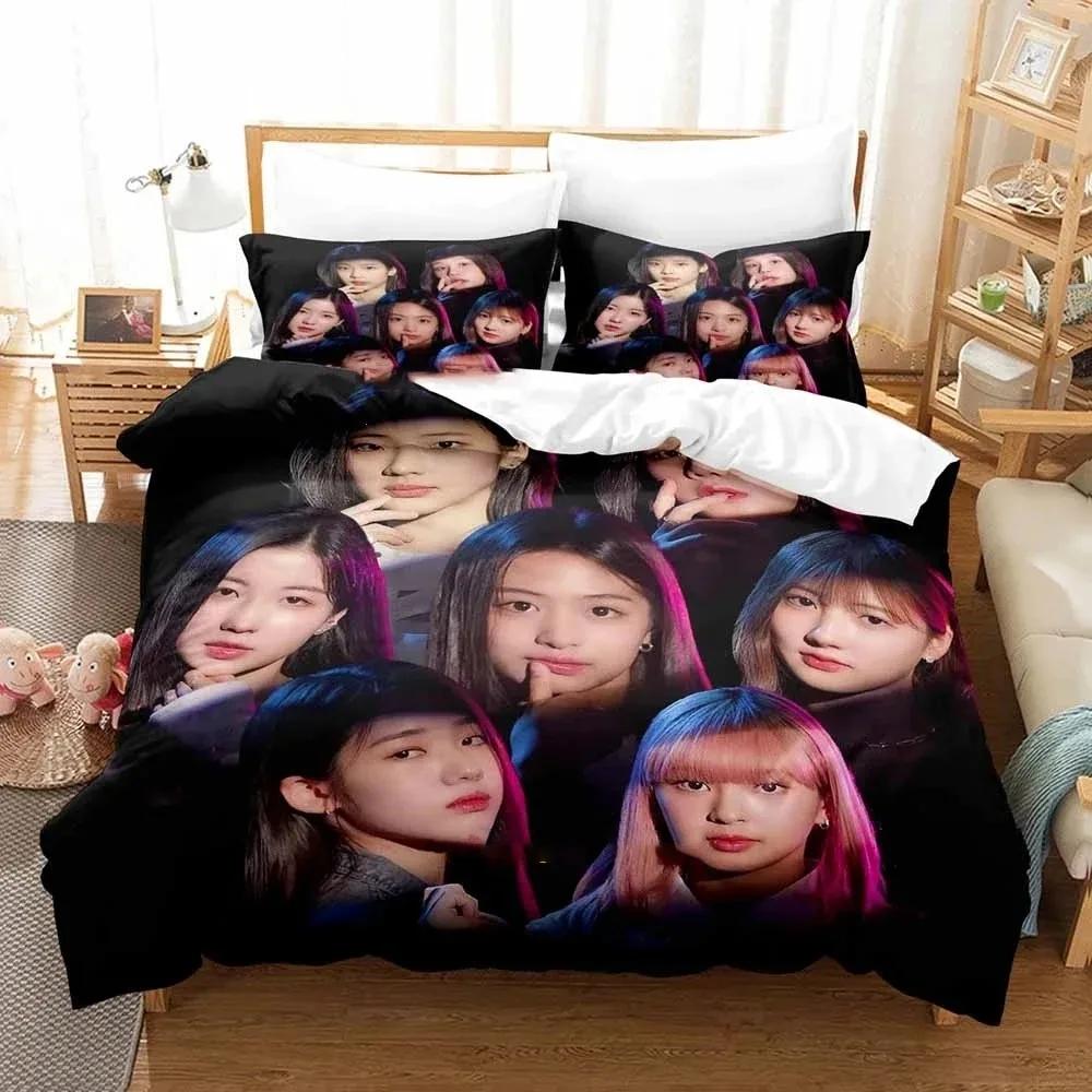 Kpop BABYMONSTER Bequeme Bettdecke Bettbezug Kissenbezug Bettwäsche-Set Kinderzimmer Dekoration Heimtextilien AU Queen 210x210cm