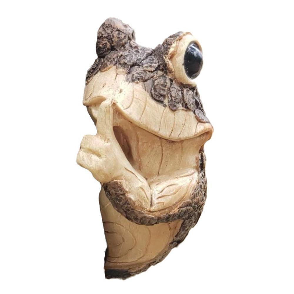 Kreative Frösche Baum Peeker Skulptur Niedlich Simulierte Tier Garten Statuen Garten Dekoration Style A