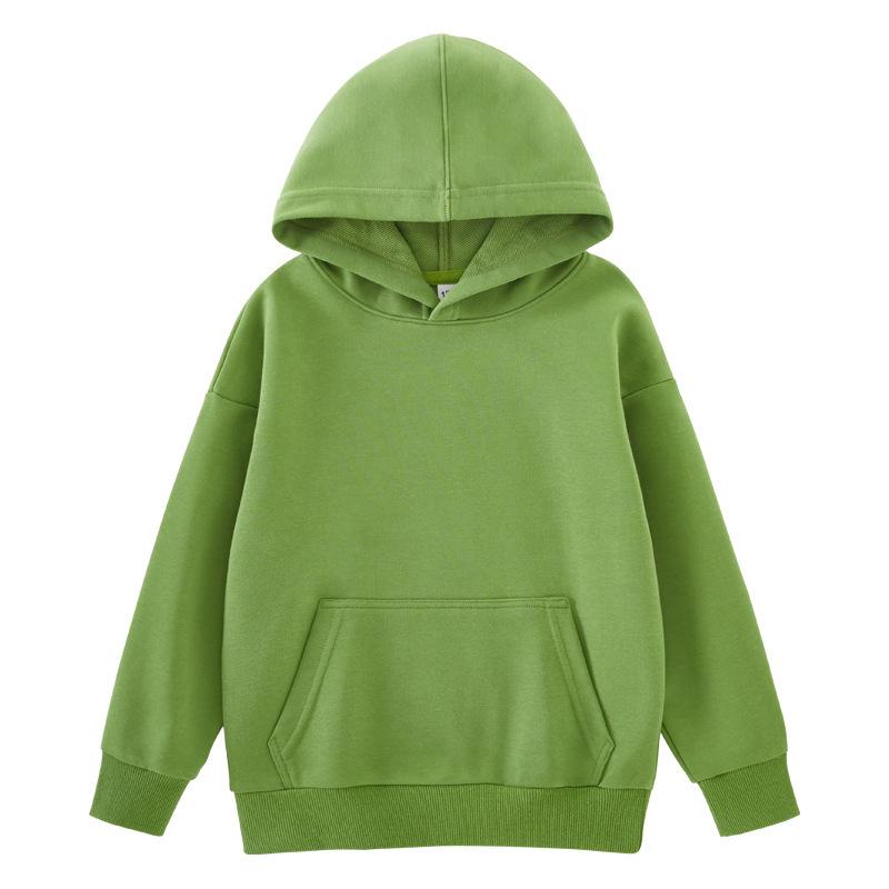 Familie Passende Kleidung Kinder Kleidung Mädchen Hoodies Sweatshirts Feste Beiläufige Kinder Pullover Tops Frühling Herbst 10 12 Jahre Mädchen Kostüme Teenager 110cm grün