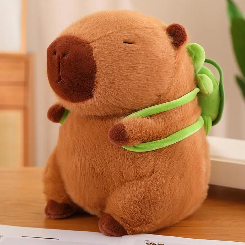 25cm Capybara Plüschtier Simulation Capybara Anime Flauschiges Spielzeug Niedliche Puppe Kuscheltiere Weiche Puppe Spielhaus Für Kinder Geburtstagsgeschenke brown