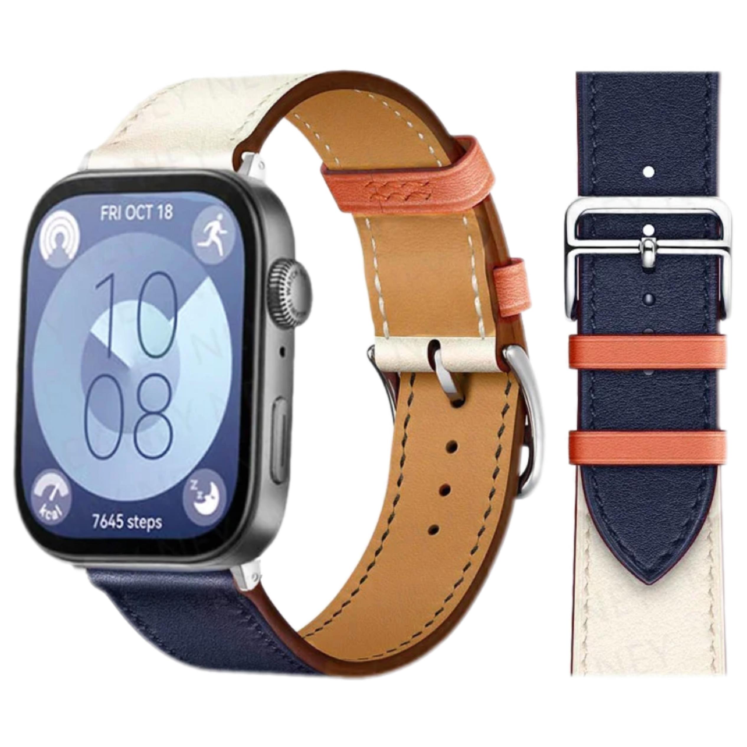 Lederarmband für Huawei Watch Fit 4 Pro Armband Smartwatch Ersatz Sportarmband Retro Armband Correa Huawei Fit 4 3 2 1 Zubehör For huawei Fit 4