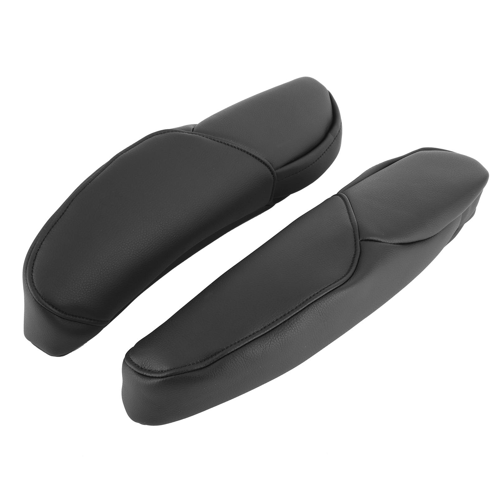 Autositz Armlehne Griff Abdeckung Dekor Trim Mikrofaser Leder Fit für Honda CRV 20102017 Schwarz