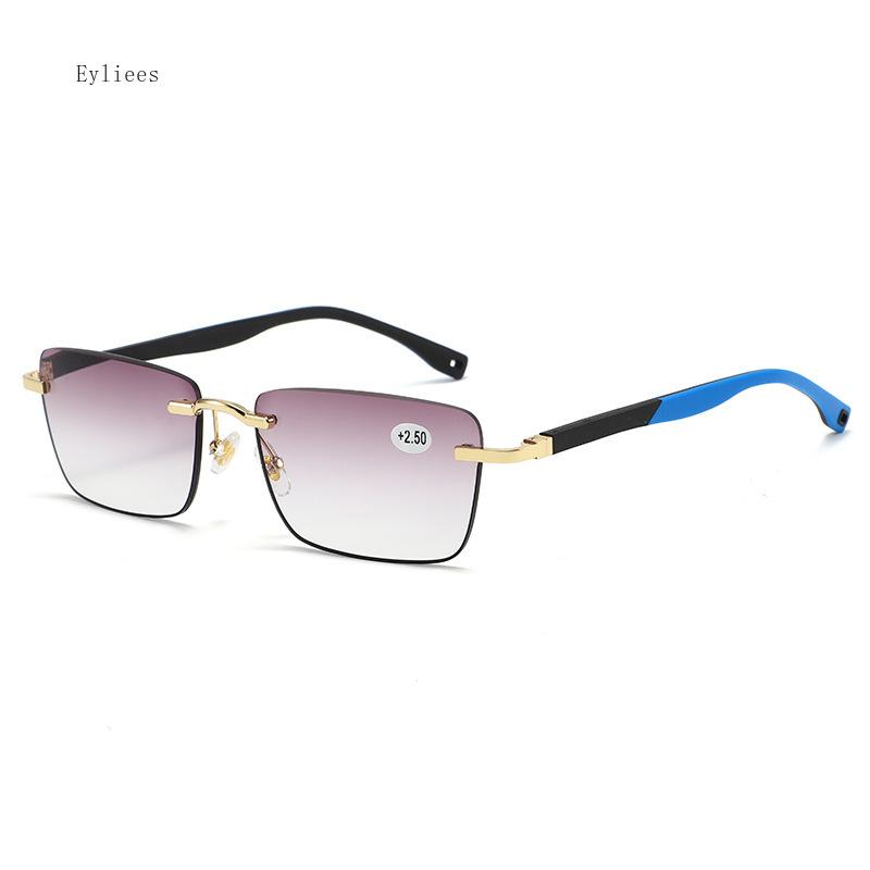 Herren Business Square Alterssichtigkeit Brille Modisch Elastisch Rutschfest Sportlicher Stil Ultraleicht Hochauflösende Brille óculos 2.5