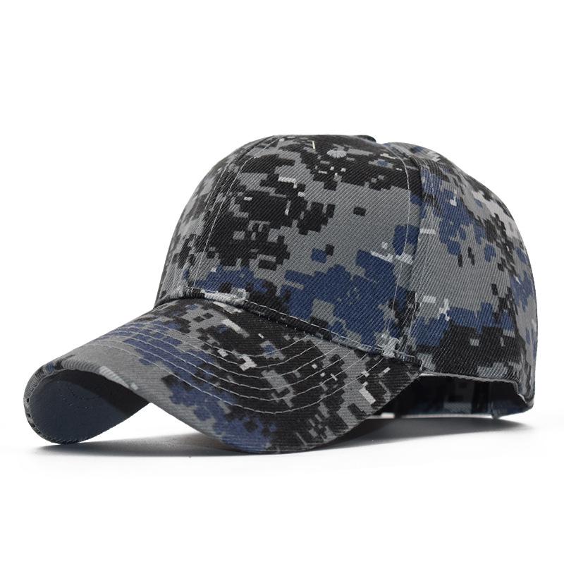 [NORTHWOOD] 8 Stile Camouflage Baseball Caps für Männer Frauen Caps Sommer Mesh Cap Outdoor Papa Hut 55-60 cm blau