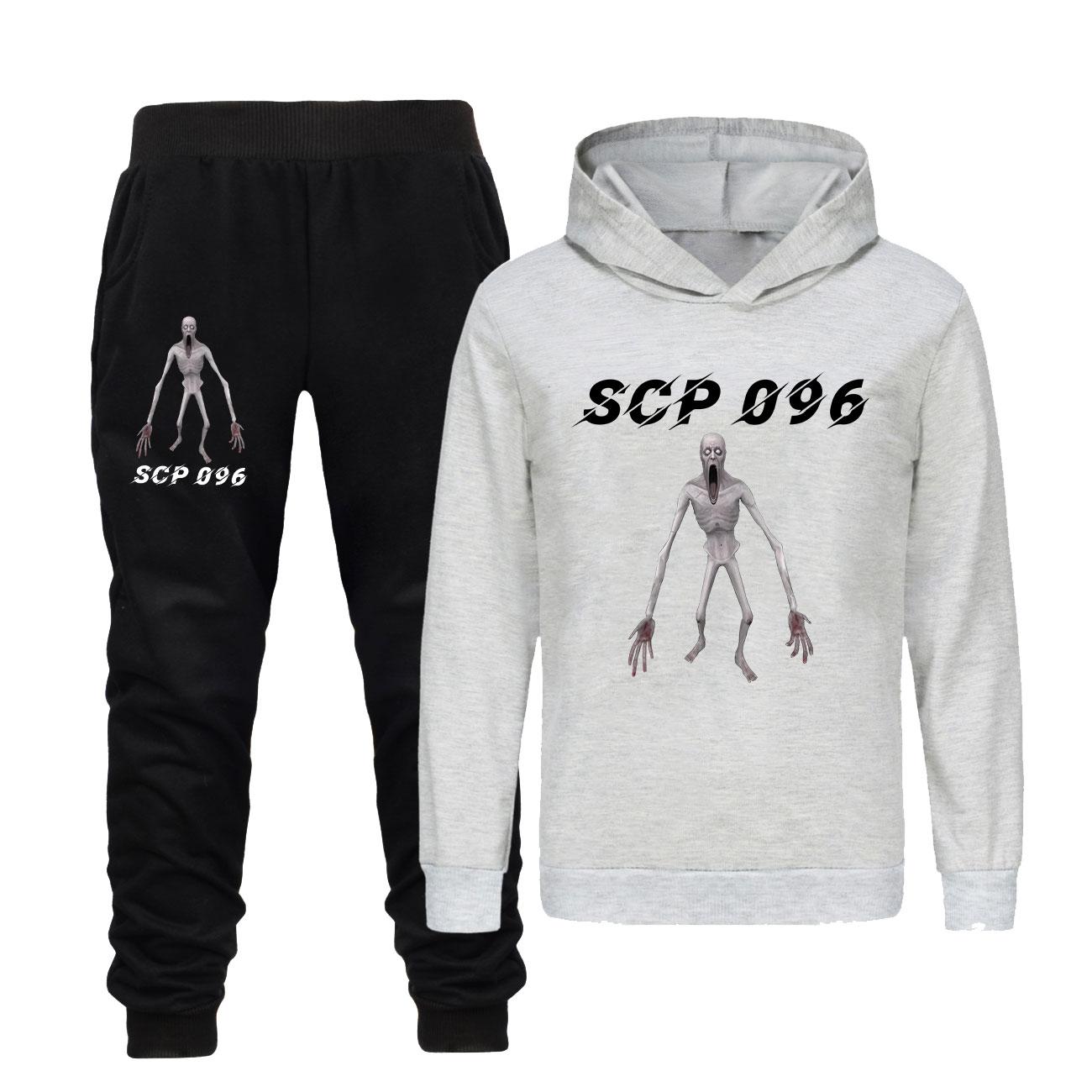 Shy Guy SCP Foundation Science-Fiction Kinder Trainingsanzug Jungen Hoodie+Hosen Set Baby Mädchen Trainingsanzug Kinder Outfits 130