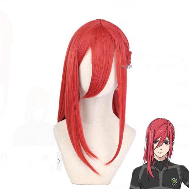 Hochwertige Blue Lock Perücken Bachira Meguru Seishiro Nagi Kurona Ranze Reo Mikage Isagi Yoichi Sae Itoshi ITOSHIRIN Cosplay-Perücke One Size red