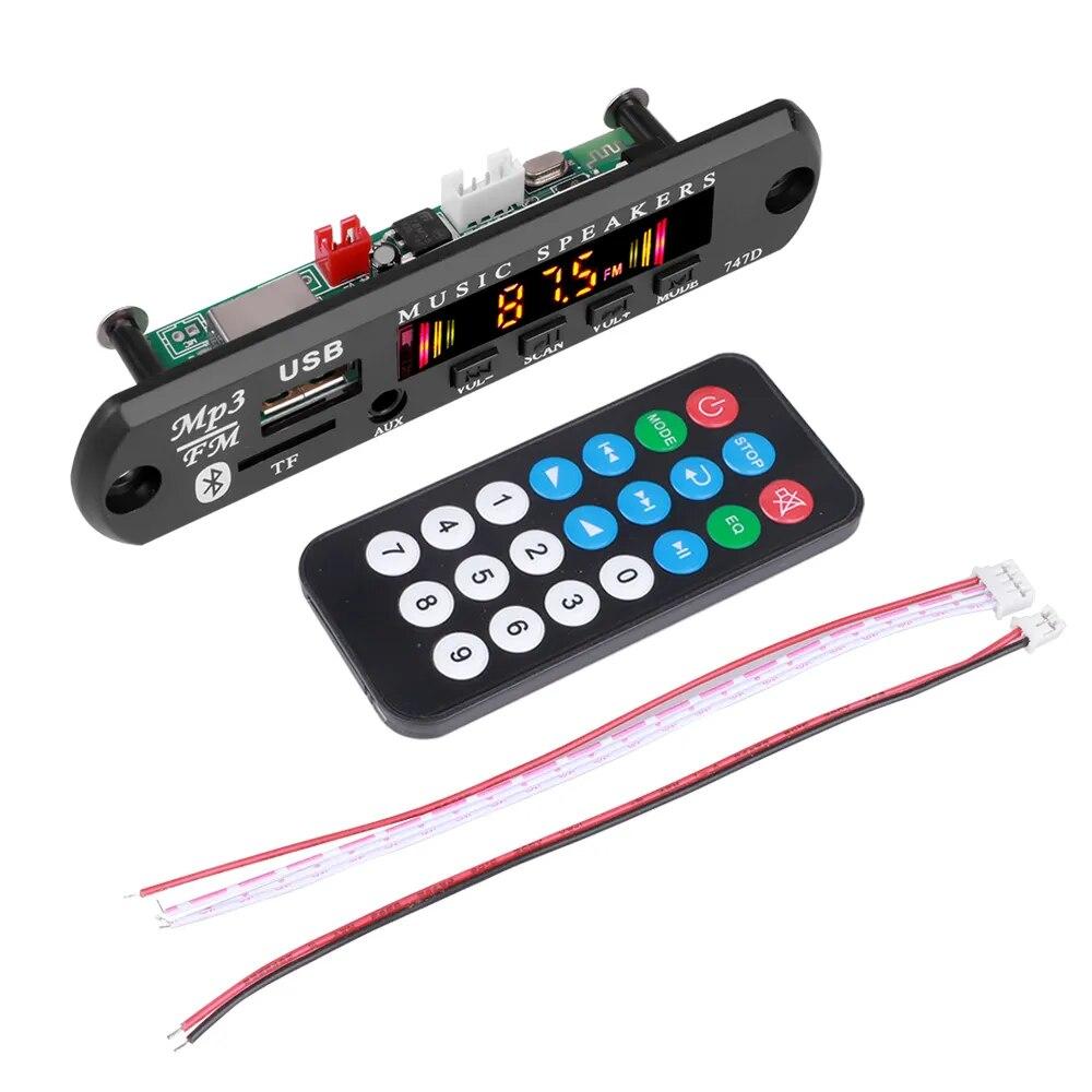 9V-12V MP3 WMA Decoder Board Drahtlose Bluetooth 5,0 Auto Musik Player USB AUX TF FM Radio Modul mit Fernbedienung