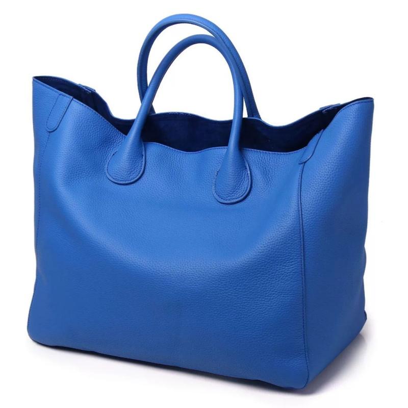 Designer-Handtaschen Hochwertige Damenhandtasche aus echtem Leder mit großer Kapazität Damen-Tragetasche Berühmte Markentaschen für Frauen 2025 Neue Luxus-Handtaschen blau