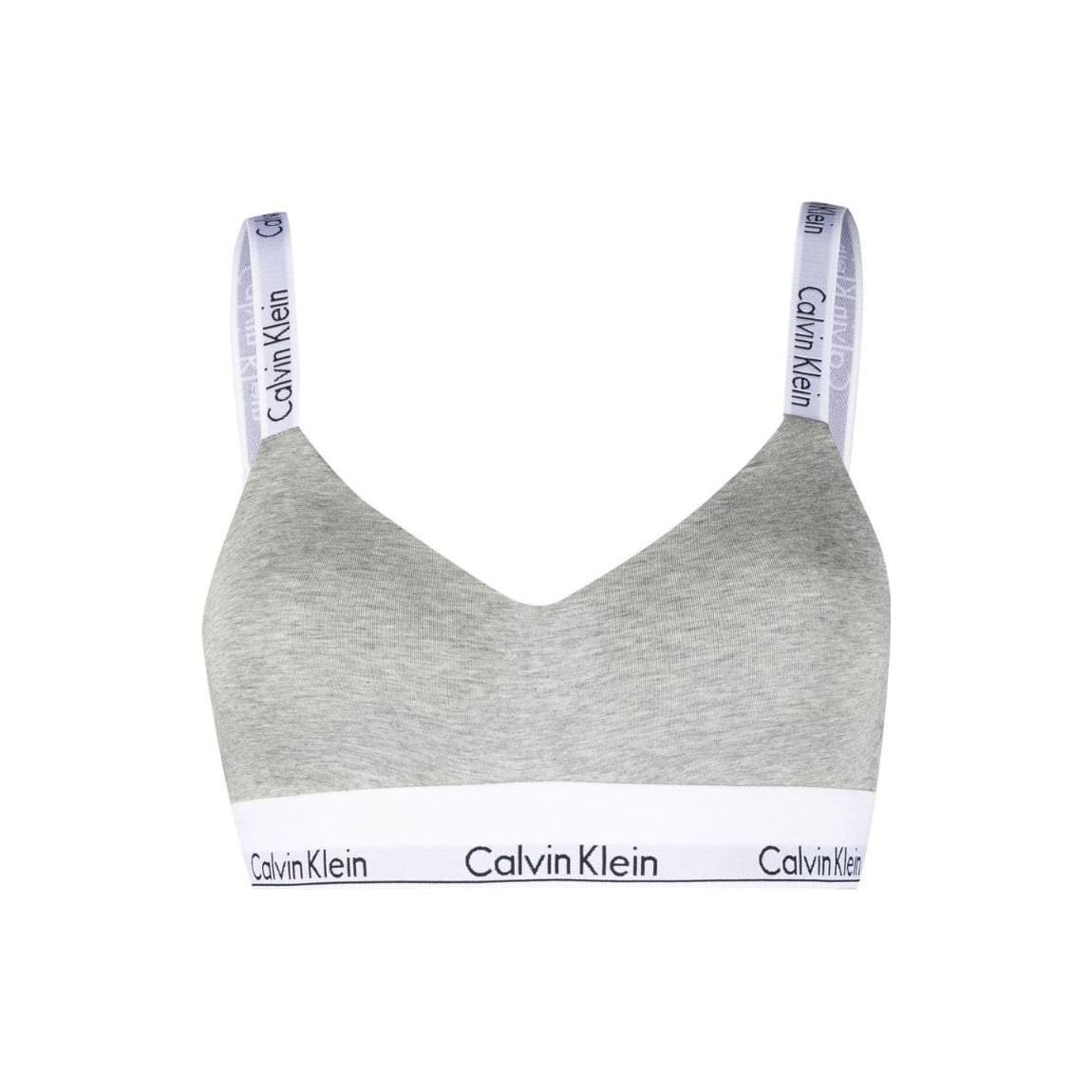 Calvin Klein Logo Full Coverage T-Shirt BH Damen Unterwäsche Grau 000QF7059E-P7A S