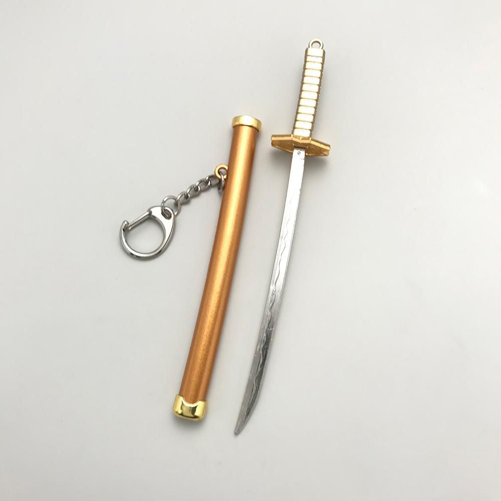 8 Stile Roronoa Zoro Samurai Schwert Schlüsselanhänger Für Frauen Männer Scheide Katana Säbel Schnalle Schlüsselanhänger Cosplay Spielzeug Schmuck Geschenk N842 CDN gelb