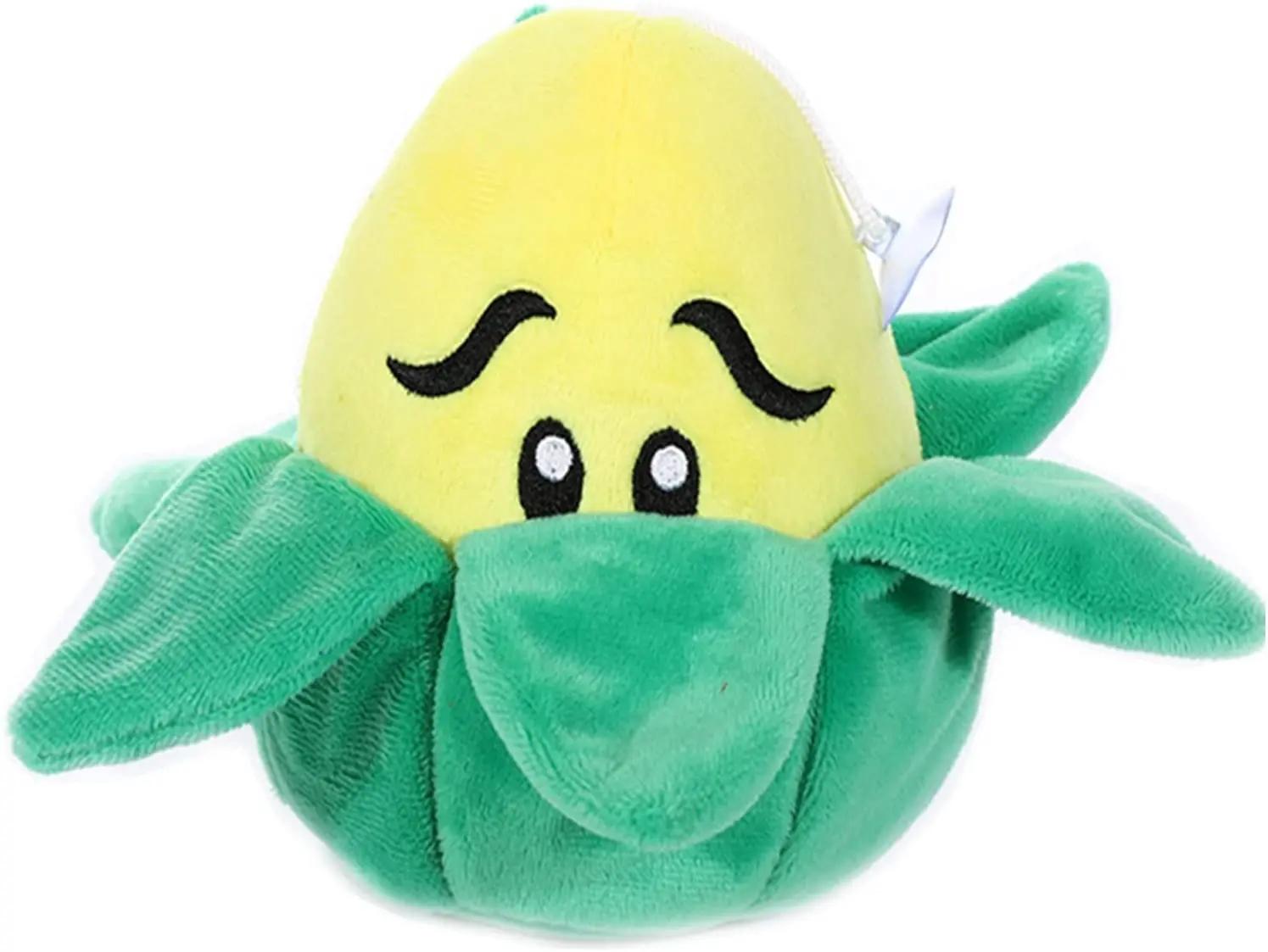 Plants Vs Zombies Kuscheltiere Sonnenblume WallNut Erbsenschleuder Kirschbombe Kartoffelmine Chomper Plüschpuppen Geburtstagsgeschenke für Kinder mais-farbe