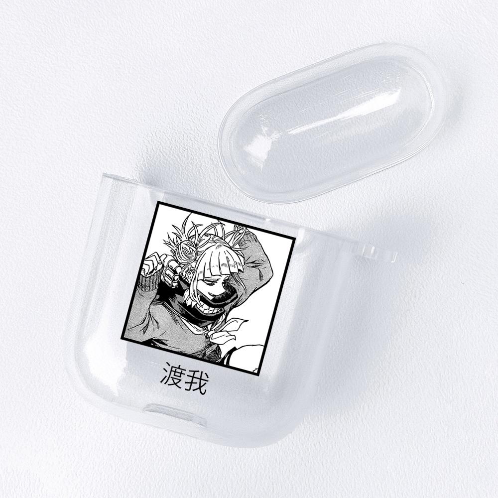 Anime My Hero Academia Figuren Transparente Airpods-Hülle für Funda Airpods 2/1 Cover Boku No Hero Academia Soft TPU Case Coque Airpods 1/2