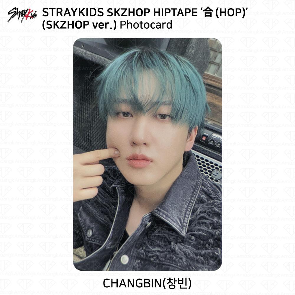 Stray Kids SKZHOP HIPTAPE HOP Akkordeon Offizielle Fotokarteneinheit Monochrom Changbin - Skzhop ver