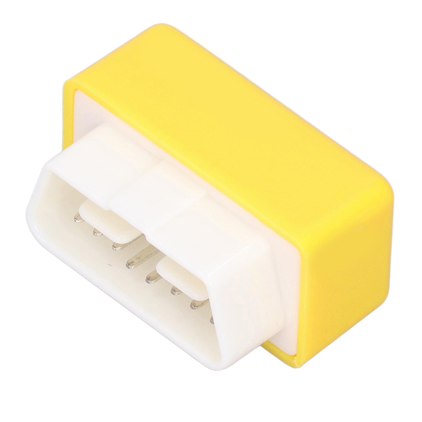 ECO OBD2 Plug Drive Chip ABS Kraftstoff Robust Wirtschaftlichkeit Tuning Box Universal für Autos nach 1996 Gelb gelb