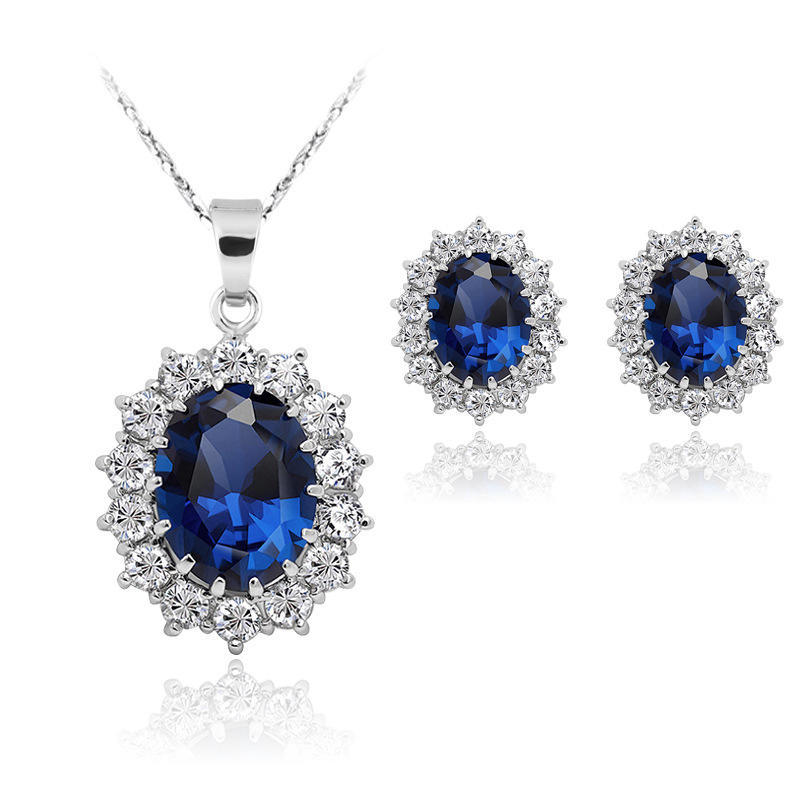 Damen Halskette Ohrring Schmuck Modeschmuck Sets B0910897 AVE