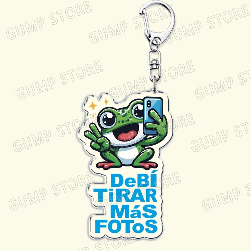 Heiße Sängerin Puerto Rico Dtmf Reggaeton Musik Schlüsselanhänger für Zubehör Tasche Debi Tirar Mas Fotos Frosch Schlüsselanhänger Schmuck Fans Geschenke