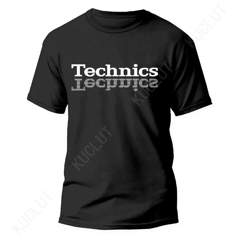 Technics T-Shirt DJ Plattenspieler Musik House Techno Elektronisch Hip Hop Heißes Sommer-T-Shirt Mode Lässig Straße DJ Musik T-Shirts XXXL