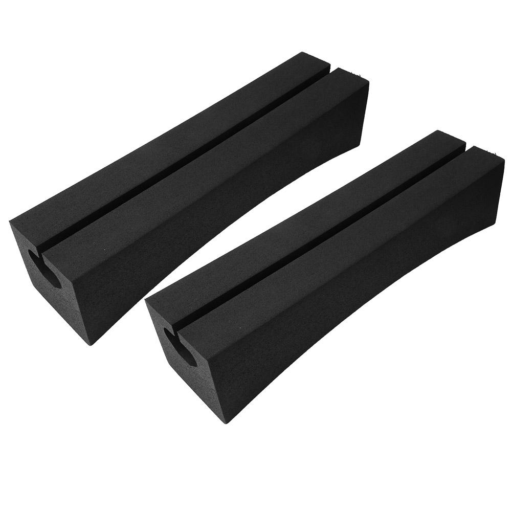 Ein Paar Outdoor Tragbare EVA Weiche Oval Auto Dach Racks Bars für Surfbrett Kajak Stand up Paddle weiß