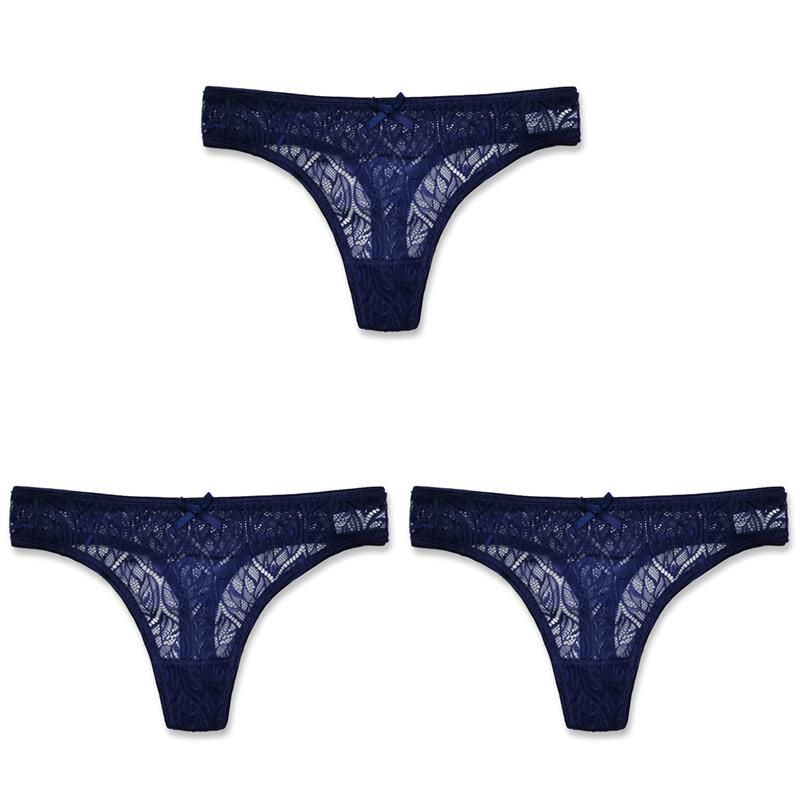 Sexy Spitzenhöschen Niedrige Taille G-Strings Weibliche Aushöhlen Tangas Atmungsaktive Tangas Unterwäsche Frauen Sexy Unterhosen M