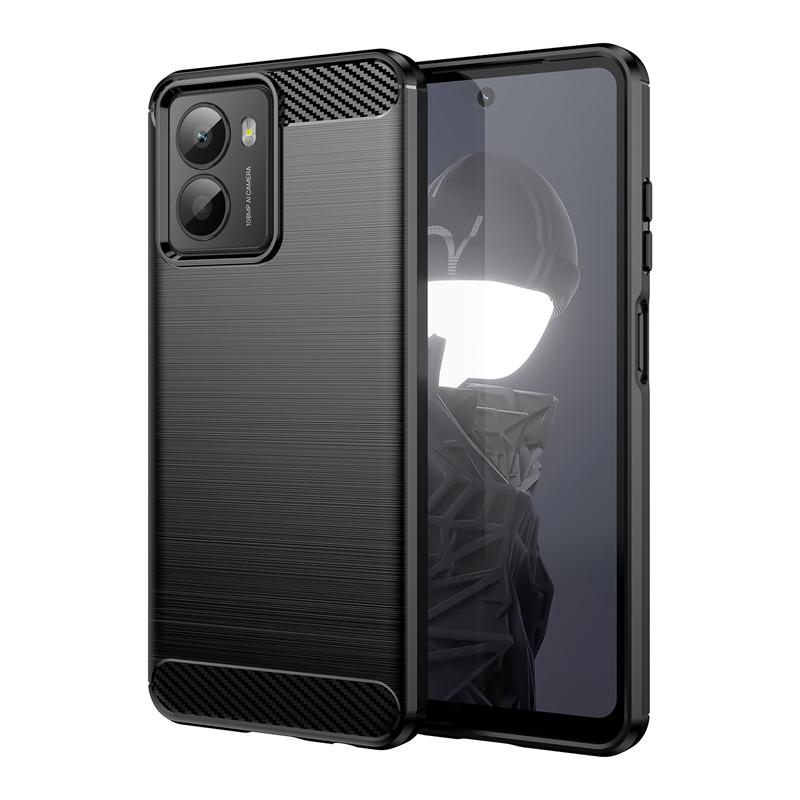 Für HMD Fusion Hülle HMD Fusion Hülle Funda Stoßfest Gebürstetes TPU Anti-Rutsch Silikon Schützende Handy-Rückseite Für HMD Fusion HMD Fusion schwarz