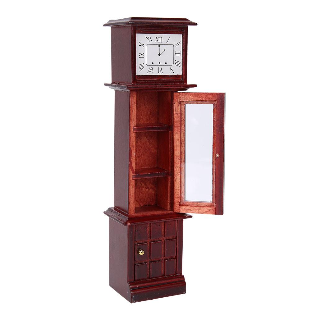 1:12 Puppenhaus Miniatur Vintage Standuhr Puppenhaus Möbel Dekoration Zubehör