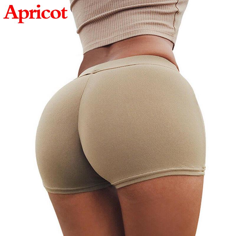 1PC Frauen Gym Einfarbig Hosen Sport Hosen Dünne Jogginghose Shorts Flexible Mode Sommer Mode S beige