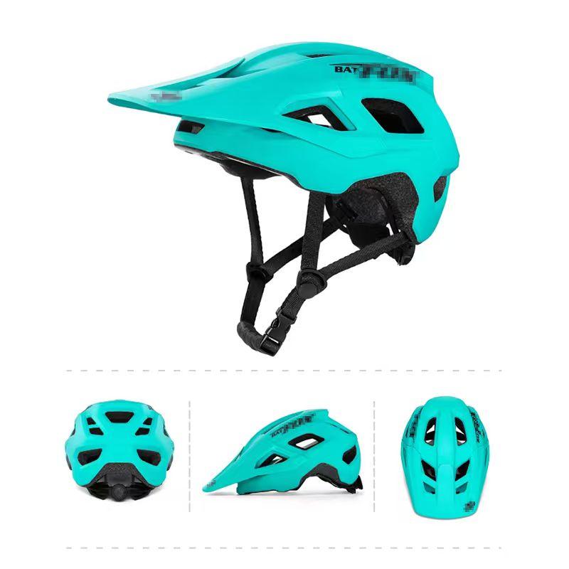 E-Bike & Mountainbike Helm, 17 Belüftungsöffnungen Verstellbarer E-MTB Fahrradhelm für Erwachsene Jugendliche Männer Frauen mit Abnehmbarem Visier, Leichtgewicht M blau