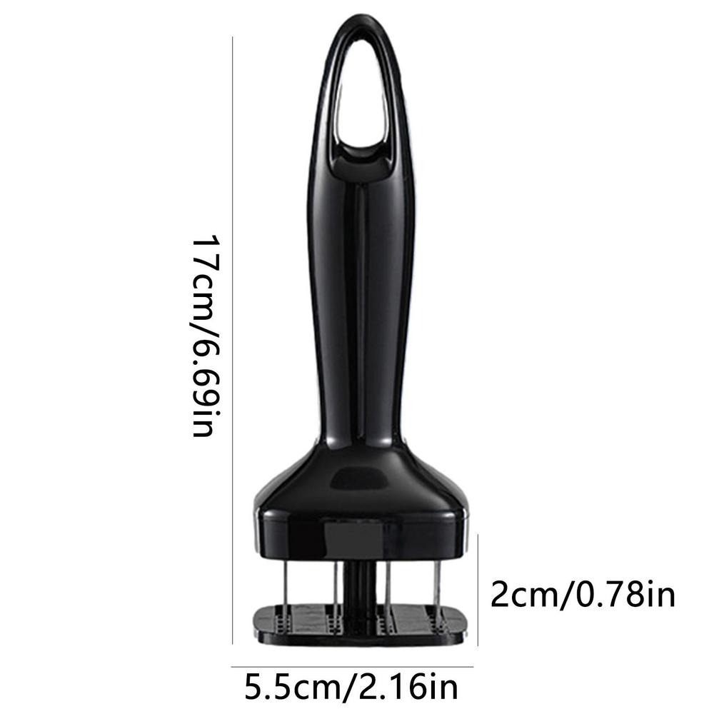 1 Stück Fleischklopfer Nadel Edelstahl Fleischklopfer Hammer Steak Schweinefleisch Truthahn Geflügel Hammer Küche Kochzubehör schwarz