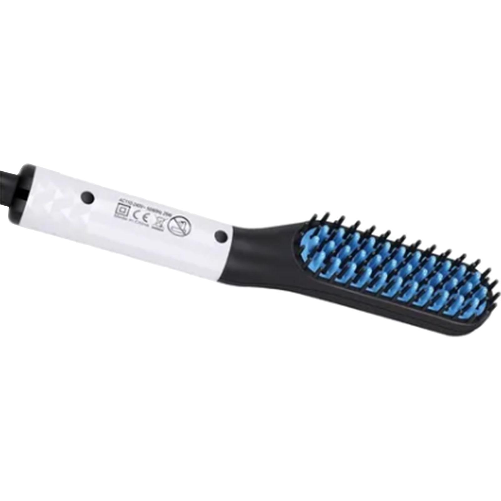 Elektrische Bartglätterbürste PTC-Heizung Tragbarer kompakter ABS-Nylon-Männer-Haarglätter