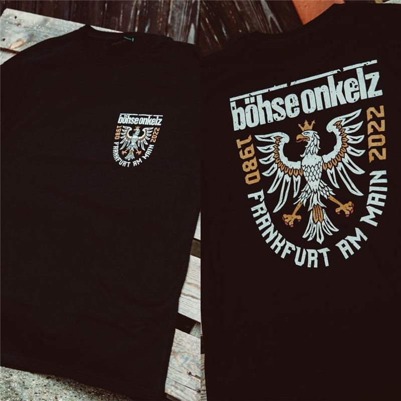 Böhse Onkelz 40 Jahre T-Shirt Gehasst Verdammt Vergöttert II Peripher Übergröße Y2k Streetwear Kleidung Lässige Baumwolle Herren Damen T-Shirts Tees 4XL blau