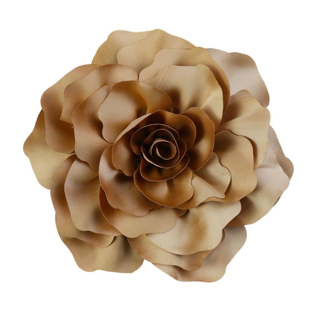 Vintage Blumen Brosche 20cm Große Größe Kleid Anzug Corsage Handgemachtes Bekleidungszubehör braun