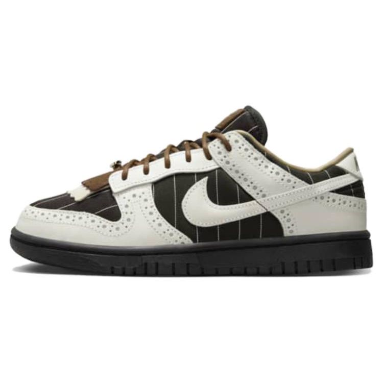 Nike Dunk Low LX Brogue Damen-Sneaker Schwarz Summit-White Kakao-Wow FV3642-010 41
