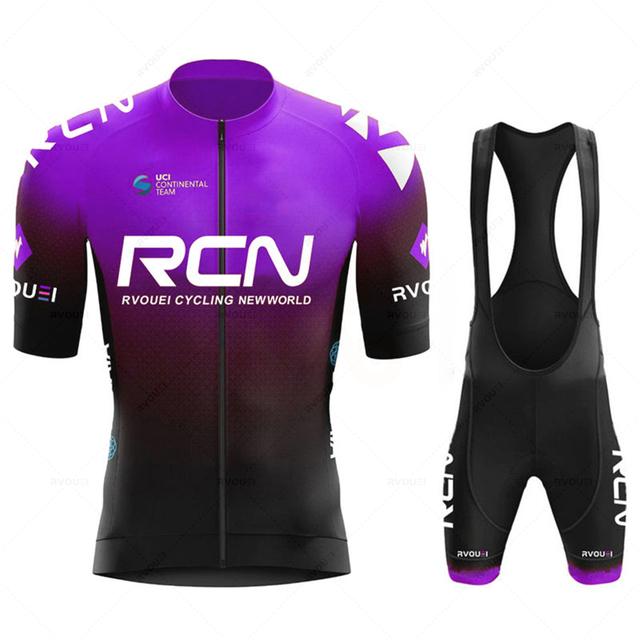 Rcn Fluoreszierendes Grün Radfahren Sets Mountainbike Uniform Sommer Herren Radfahren Jersey Set Rennrad Trikots MTB Fahrrad Tragen XXXXL