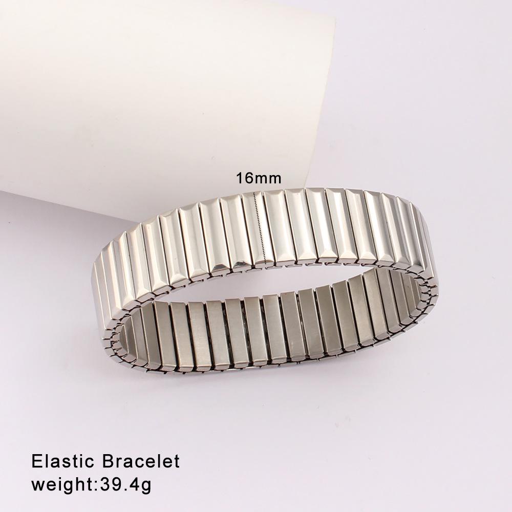 Elegantes elastisches Damenuhrarmband Armband - Hochwertiger polierter Edelstahl Modeschmuck