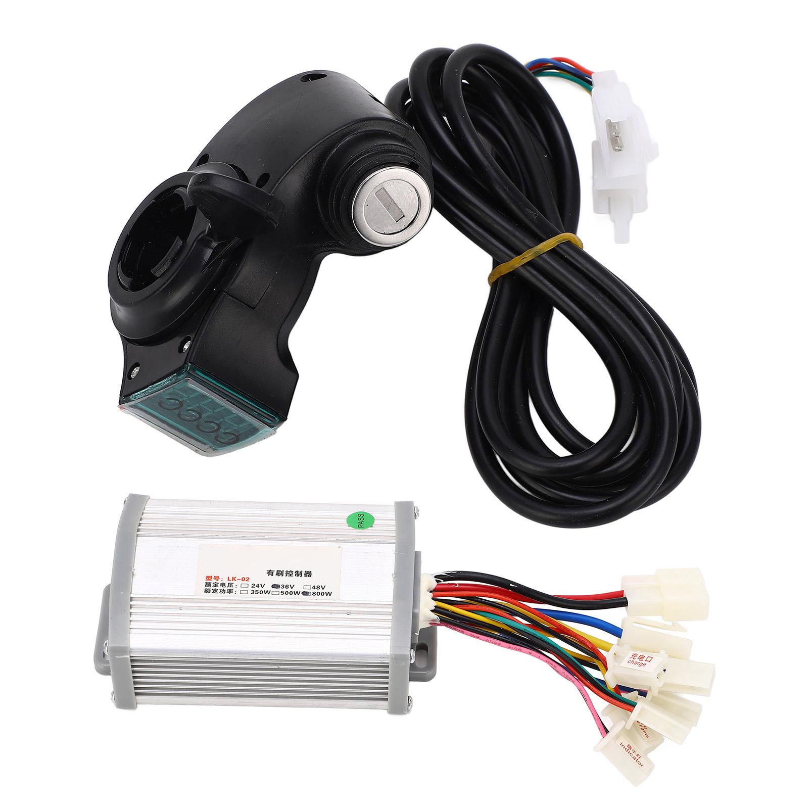 Fahrrad Motor Controller Kit 36V 800W Drossel Display Steuerung Empfindliche Pinsel Motor Controller mit