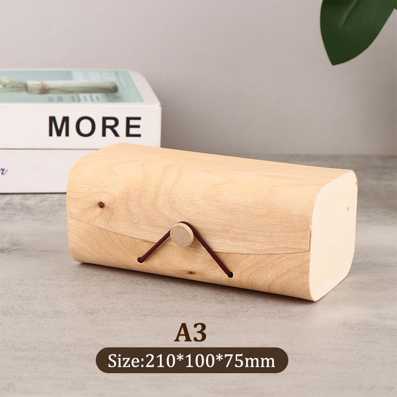 1 Pc Holz Lagerung Box Plain Holz Mit Deckel Geschenk Boxen Gebogene Geschenk Verpackung Fall Für Home Versorgung Lagerung Dekoration schmuck Organi