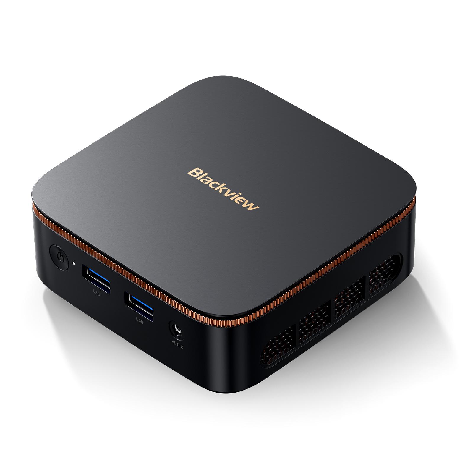 Blackview MP20 Windows 11 Pro Intel Twin Lake N150 Mini-PC DDR4 2666MHz 16GB 512GB SSD Desktop Gaming-Computer 8GB+256GB schwarz