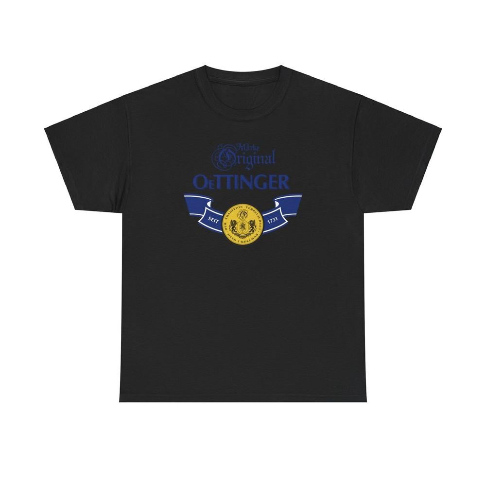 Vintage Deutsches Bier Unisex T-Shirt Oberteile Tee, Deutschland Bier Oettinger Seit 1731, L