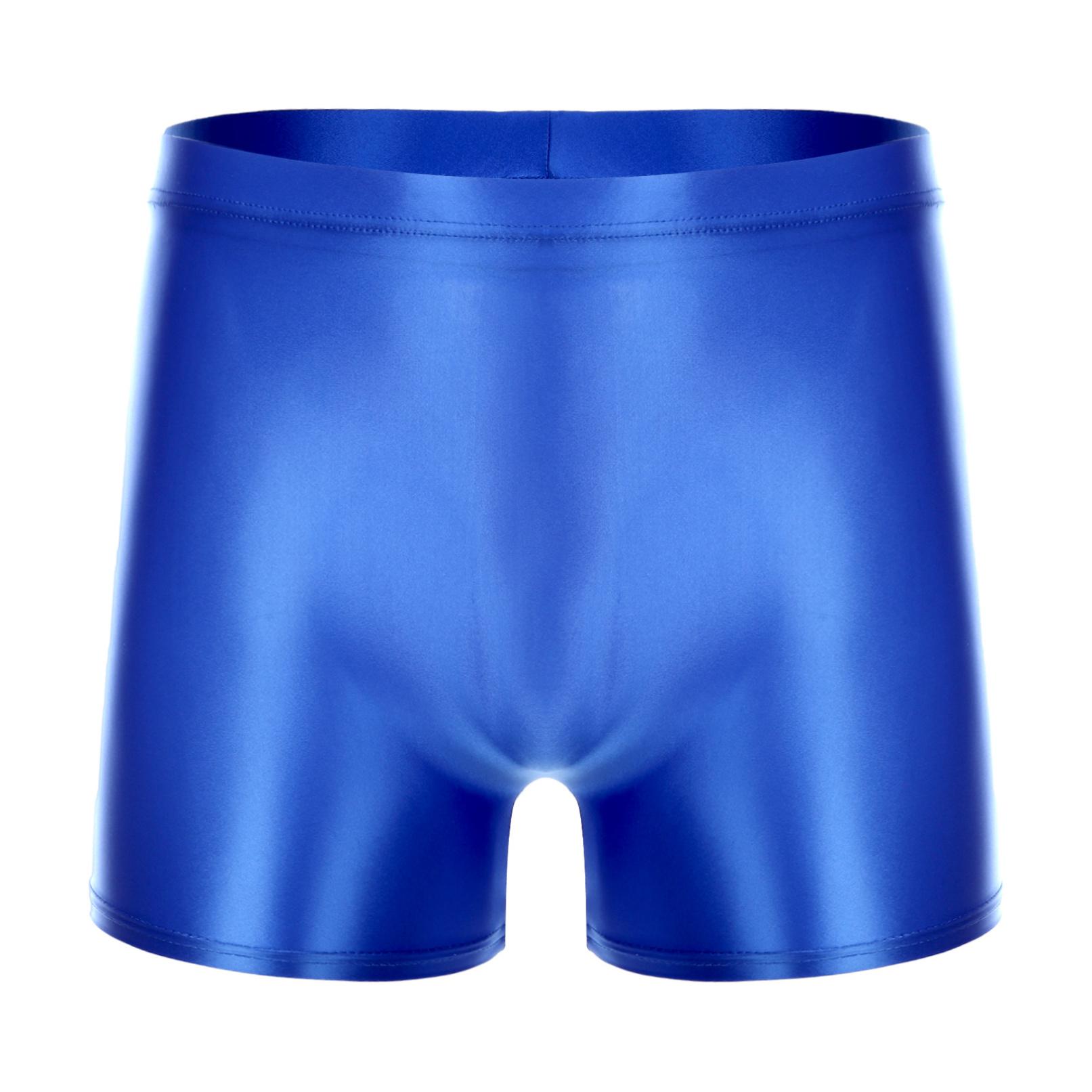 Ultradünne, bequeme Boxershorts, Badehose, Unterwäsche, Strandbekleidung, Sport-Badehose für Herren L blau