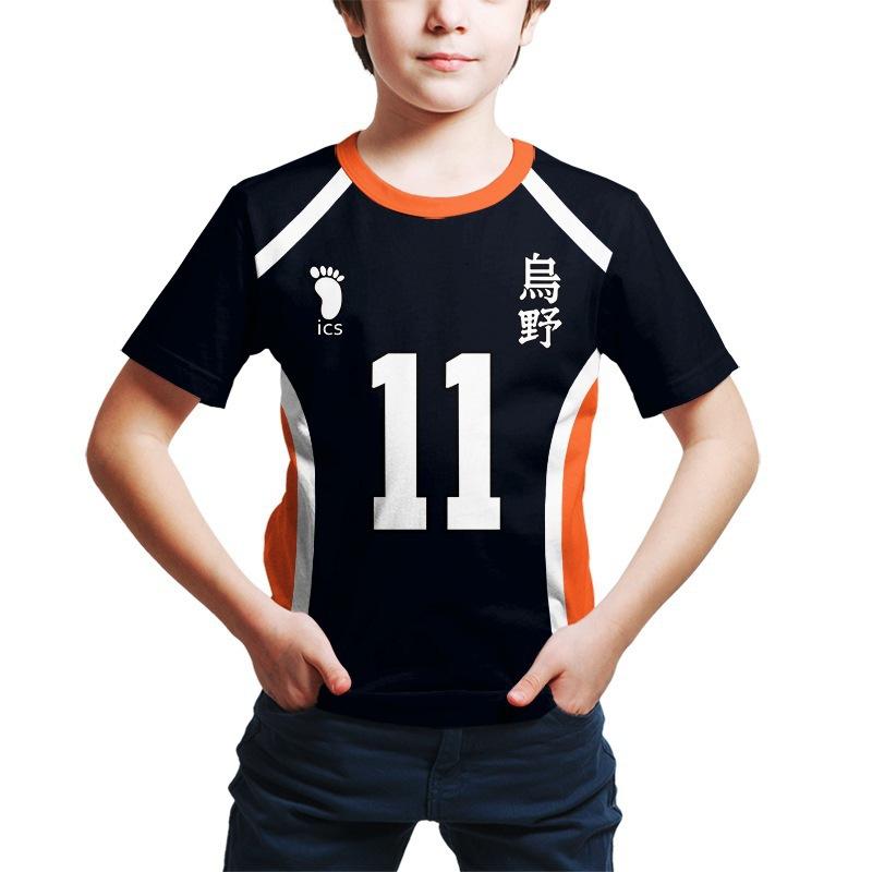Kinder T-Shirt 3D Druck Volleyball Jugend Cosplay Anime Kostüm Cosplay Bedruckte Kinderbekleidung 3D T-Shirt 160